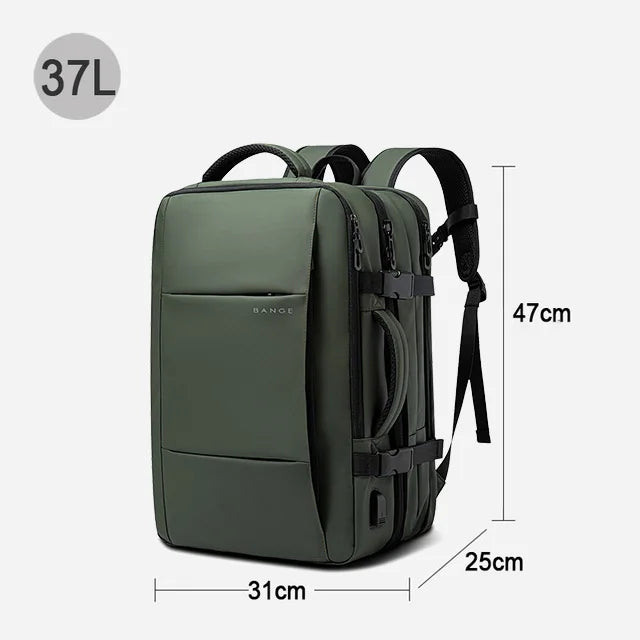 Travel Backpack Men Business Backpack School Expandable USB Bag Large Capacity 17.3 Laptop Waterproof Fashion Backpack