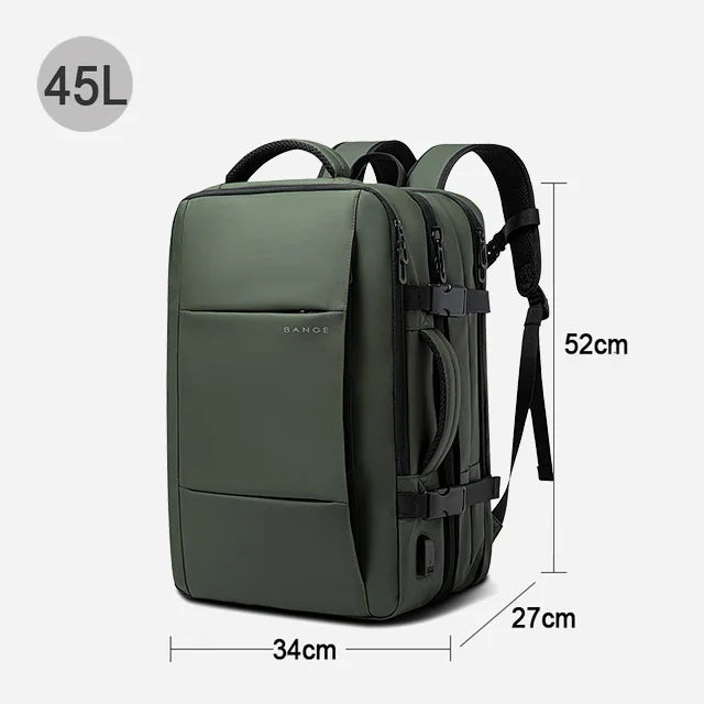 Travel Backpack Men Business Backpack School Expandable USB Bag Large Capacity 17.3 Laptop Waterproof Fashion Backpack